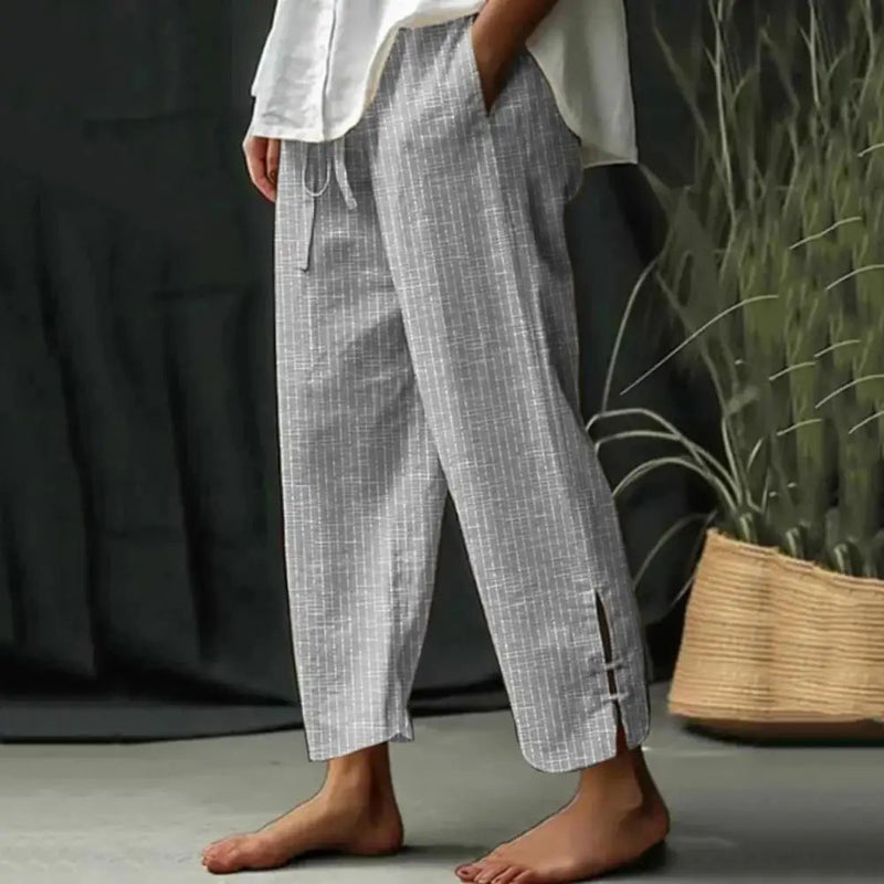 Bellie comfortabele broek met ambachtelijke uitstraling