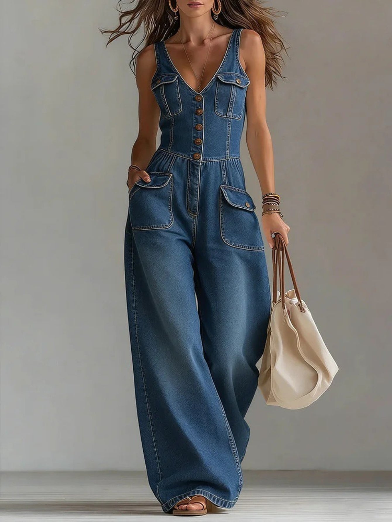 Claire | Jumpsuit met V-hals