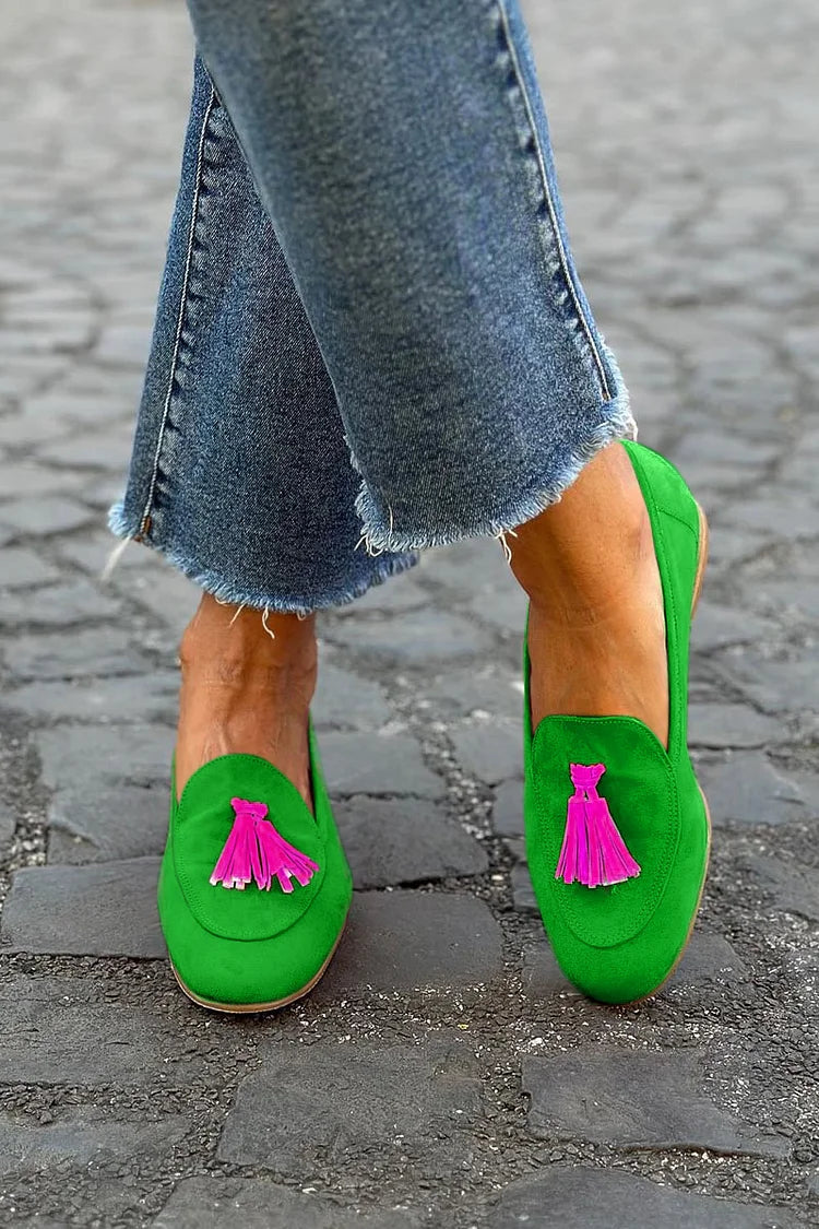Brielle loafers met kwastdetail