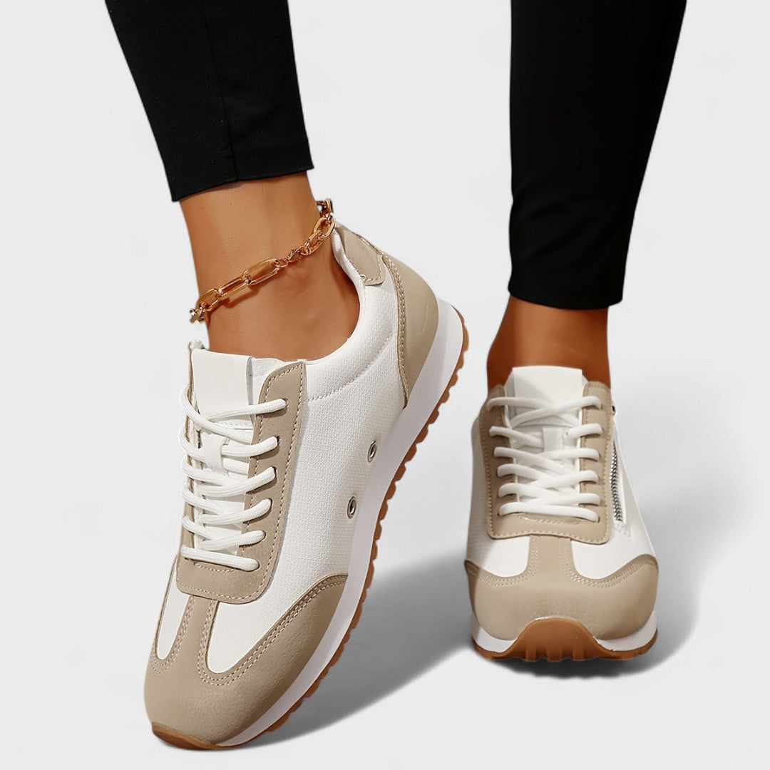 Zwanet sneaker met kleurvlakken