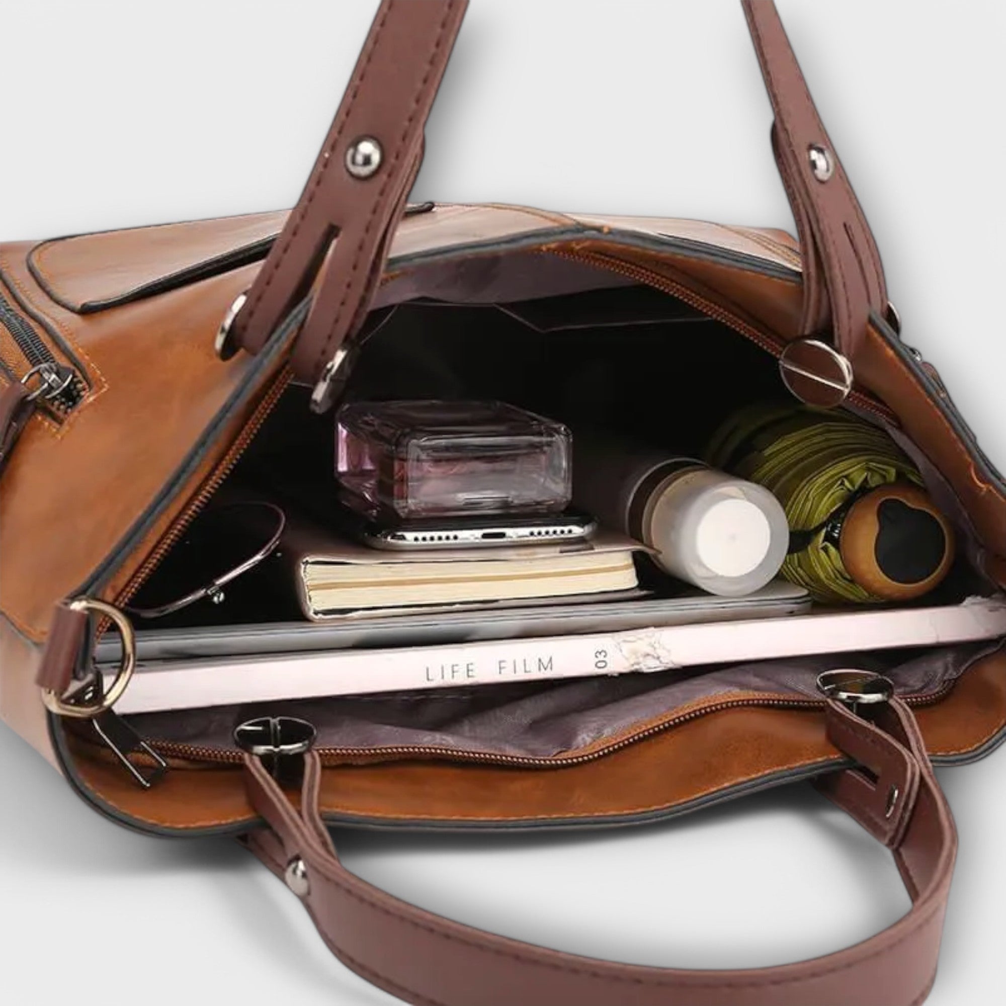 Elegante handtas met glad oppervlak