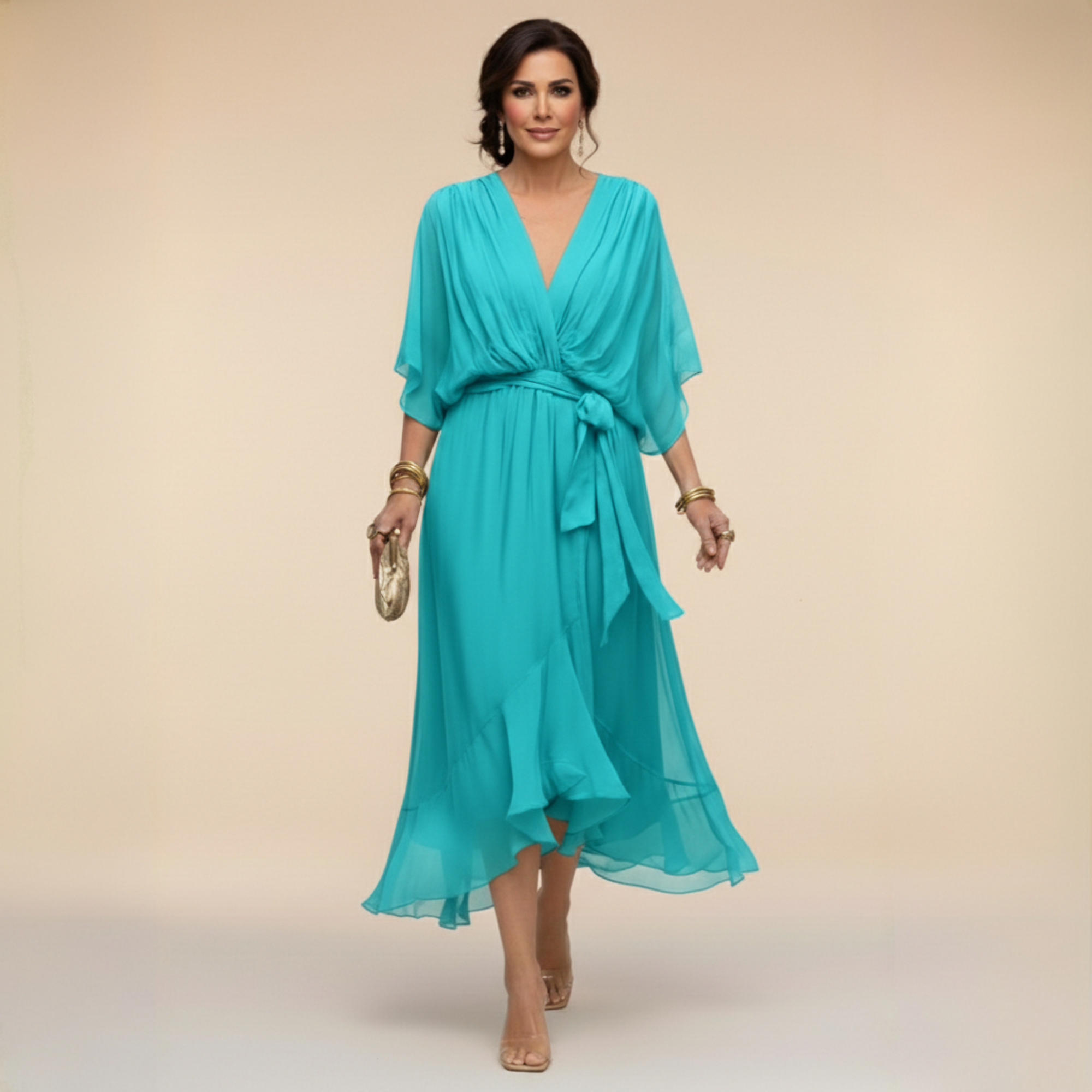 Monica | V-hals jurk