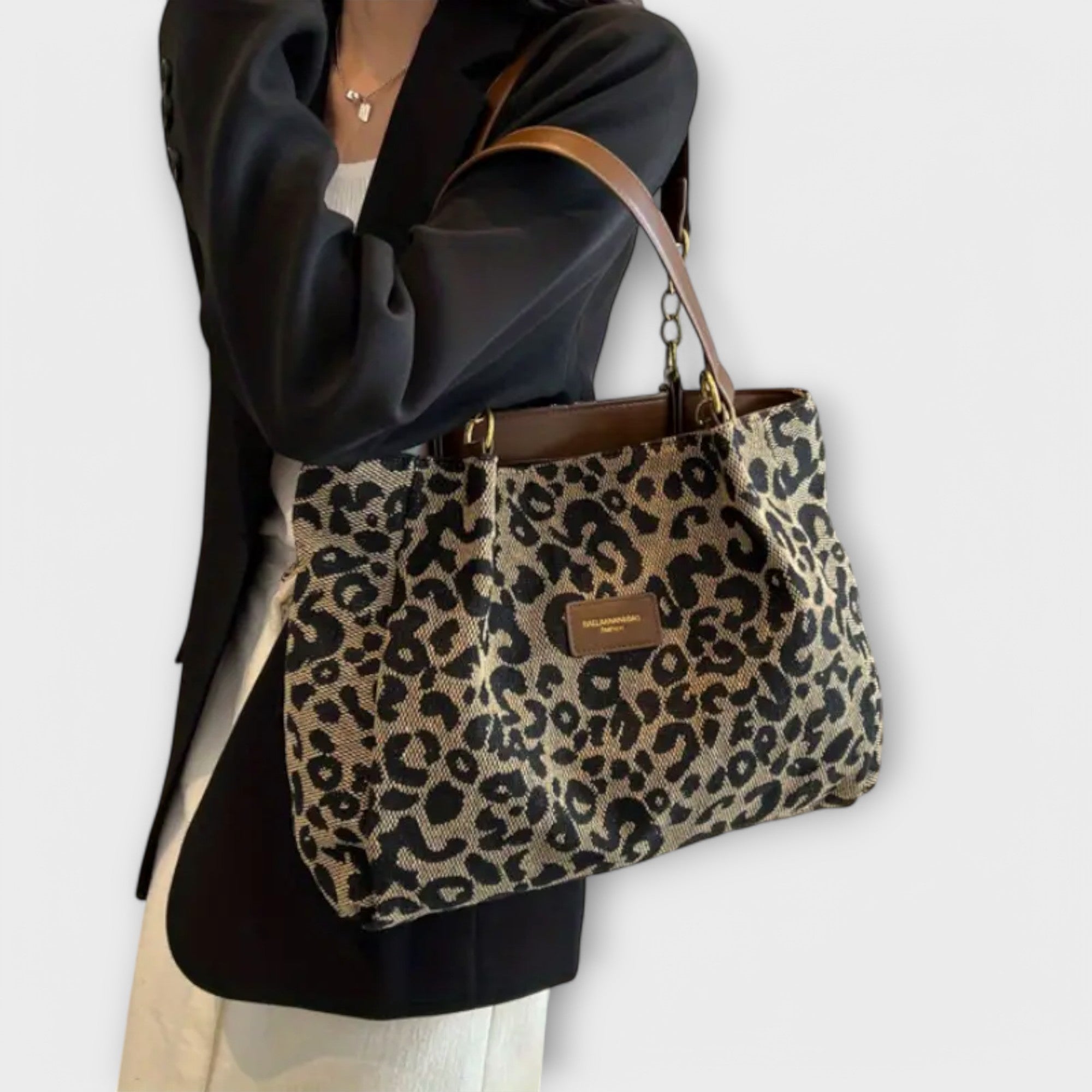 Shopper met luipaardprint