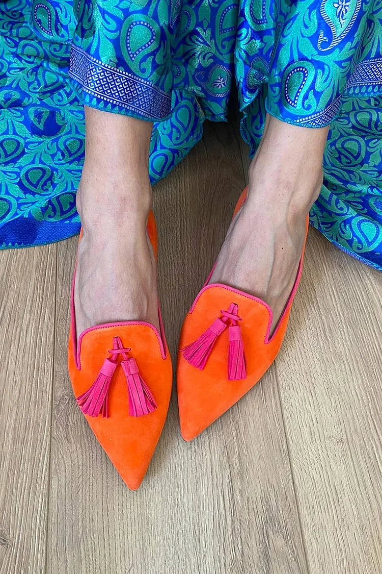 Amelie loafers met kwastjes