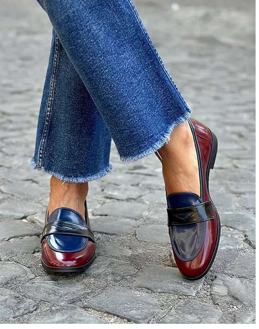 Emeryn driekleurige loafers