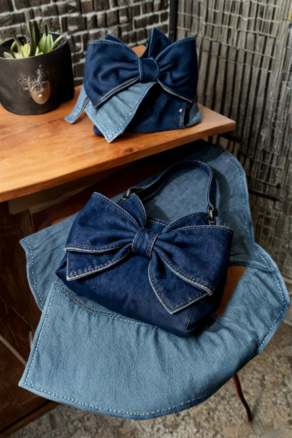Anika | Retro tas met strik