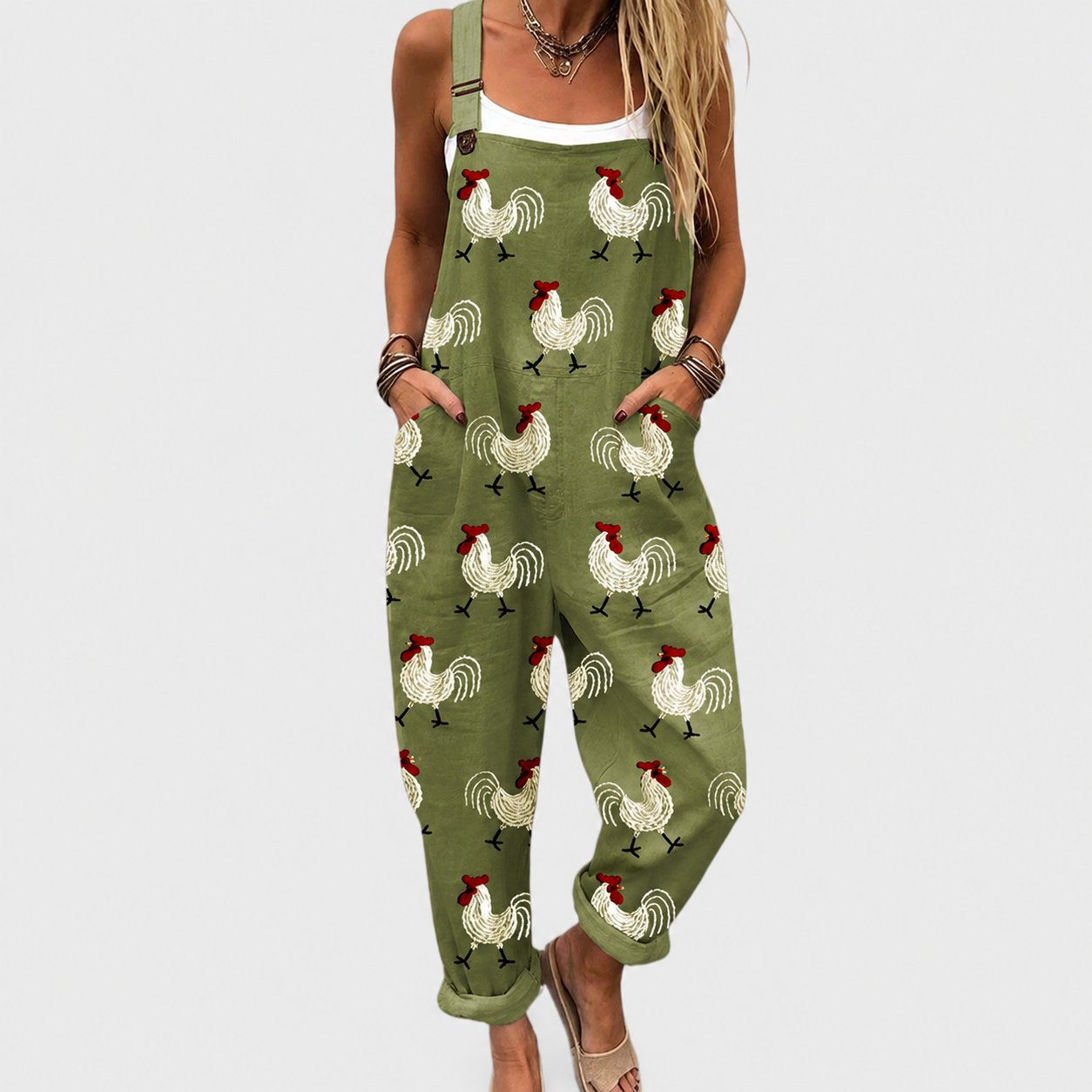 Heleen salopette met print