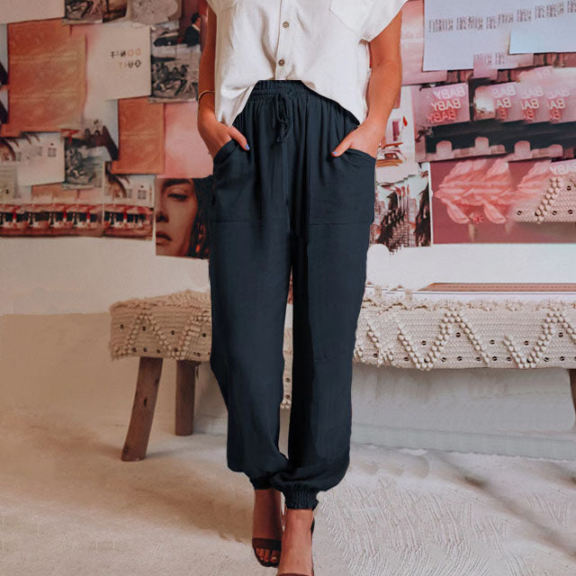 Kaeli elegante broek met verstelbare taille