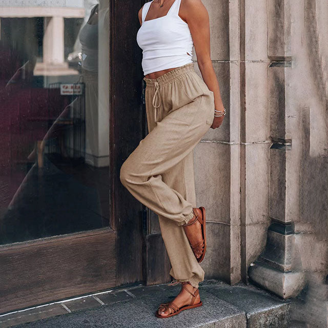 Kaeli elegante broek met verstelbare taille
