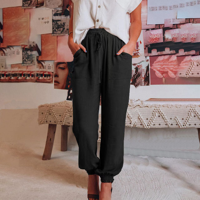 Kaeli elegante broek met verstelbare taille