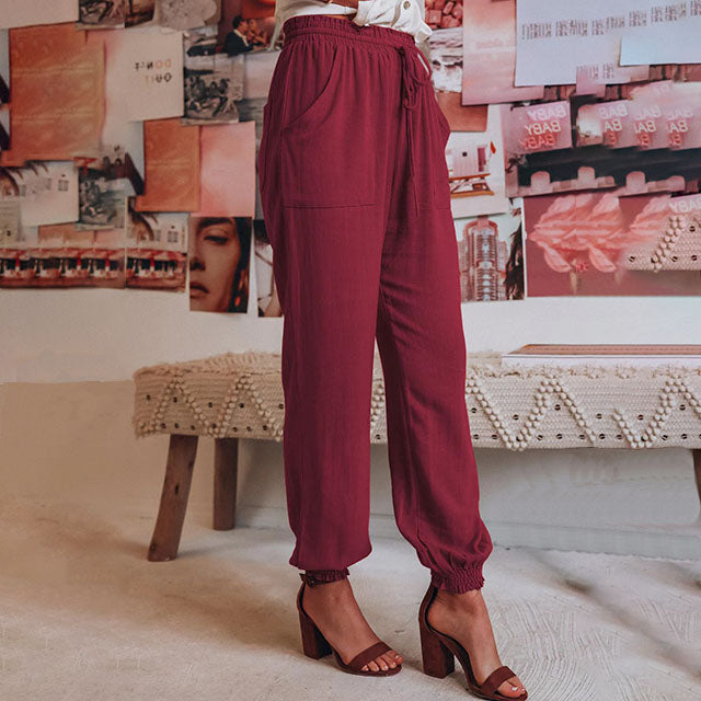 Kaeli elegante broek met verstelbare taille