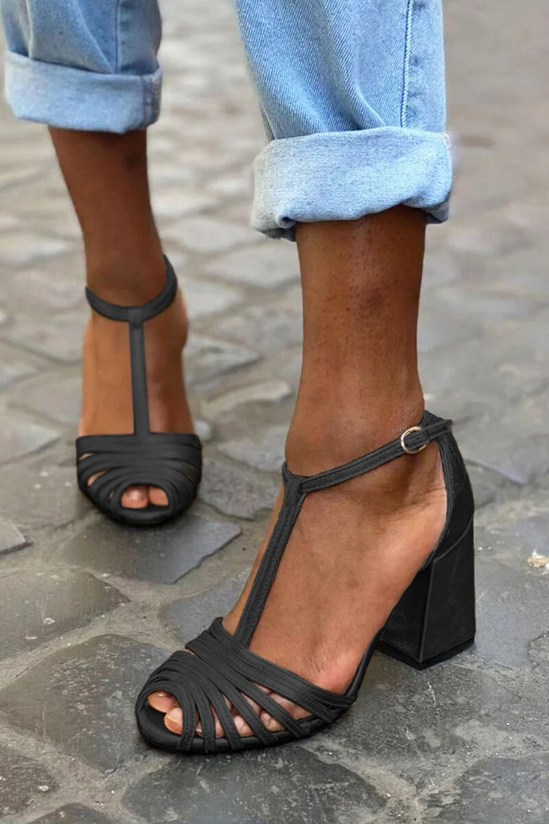 Elegante sandalen met T-bandje