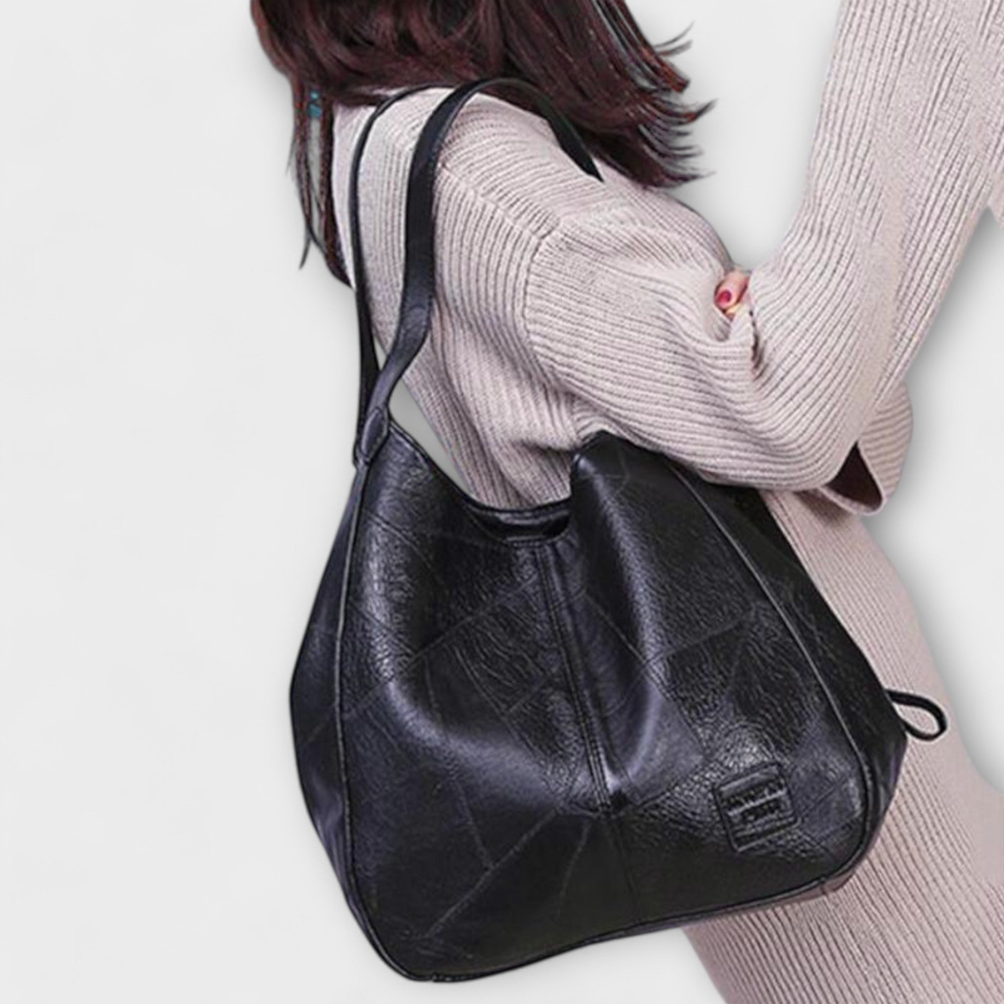 Vintage tas met gespsluiting