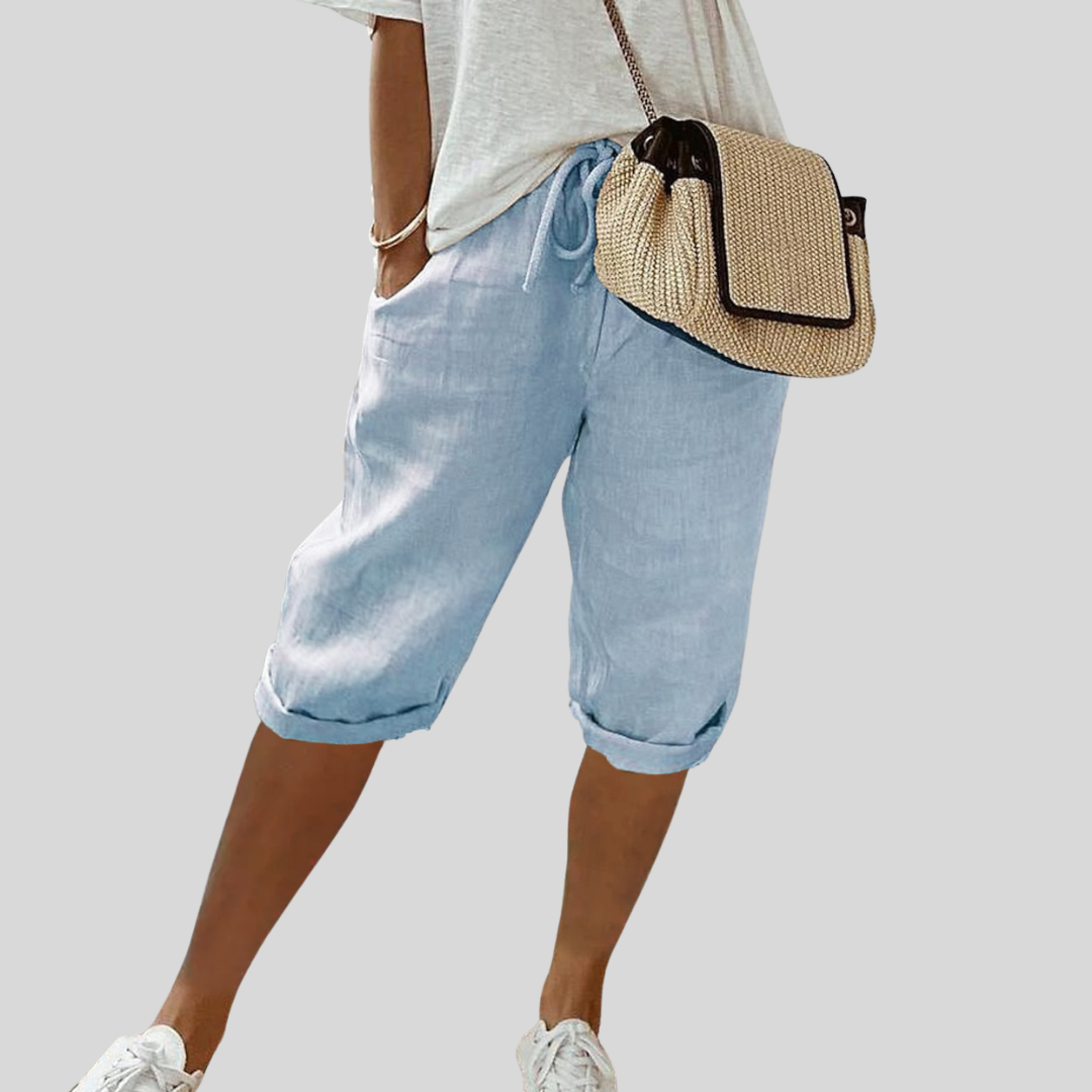 Comfortabele korte broek met elastische taille