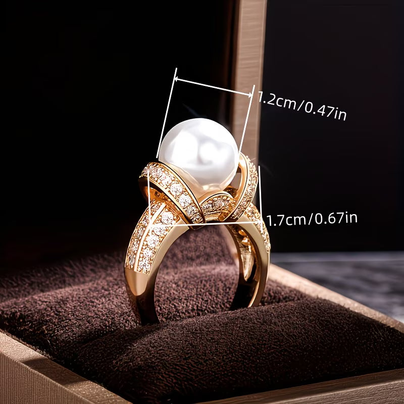 Ring met kroonparel