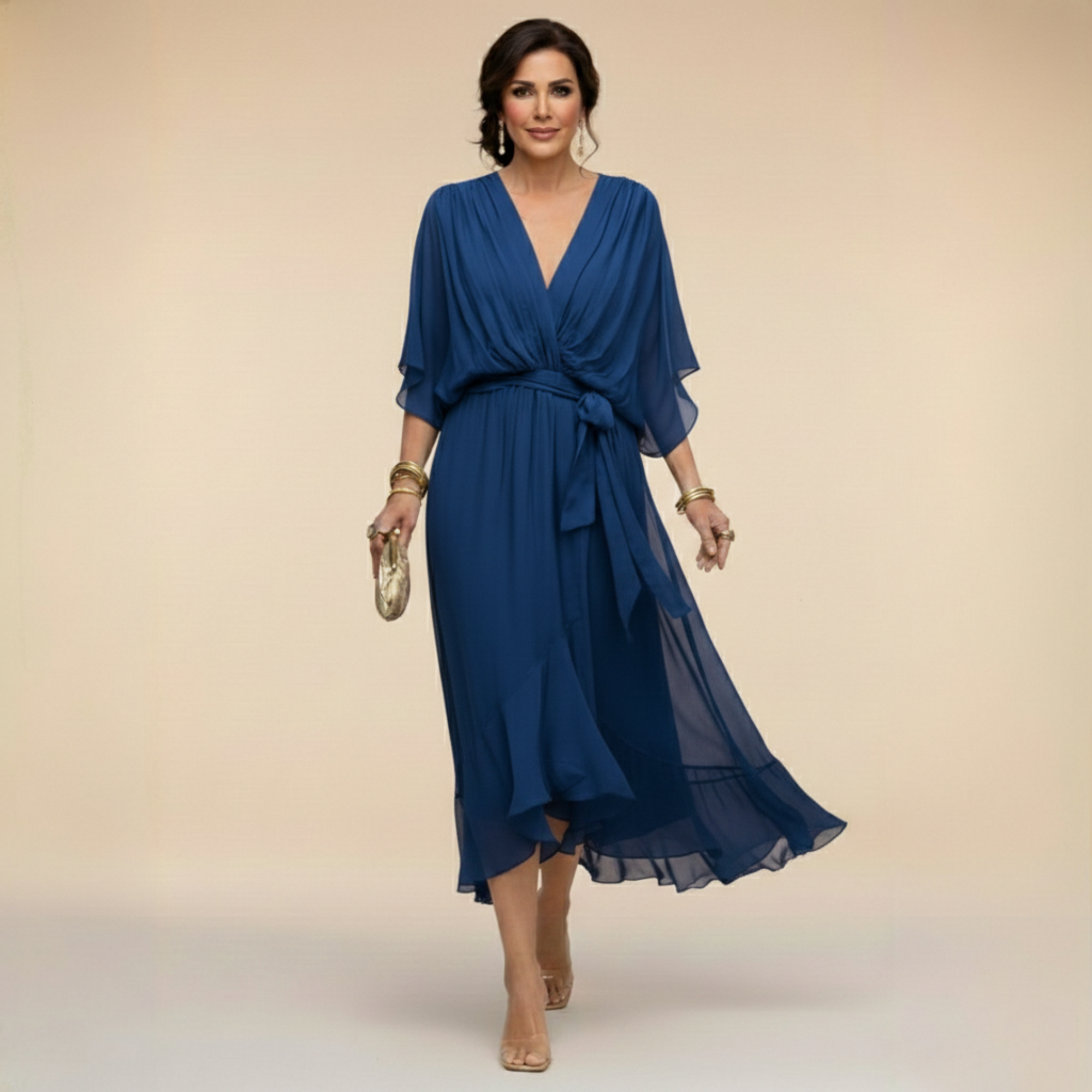 Monica | V-hals jurk