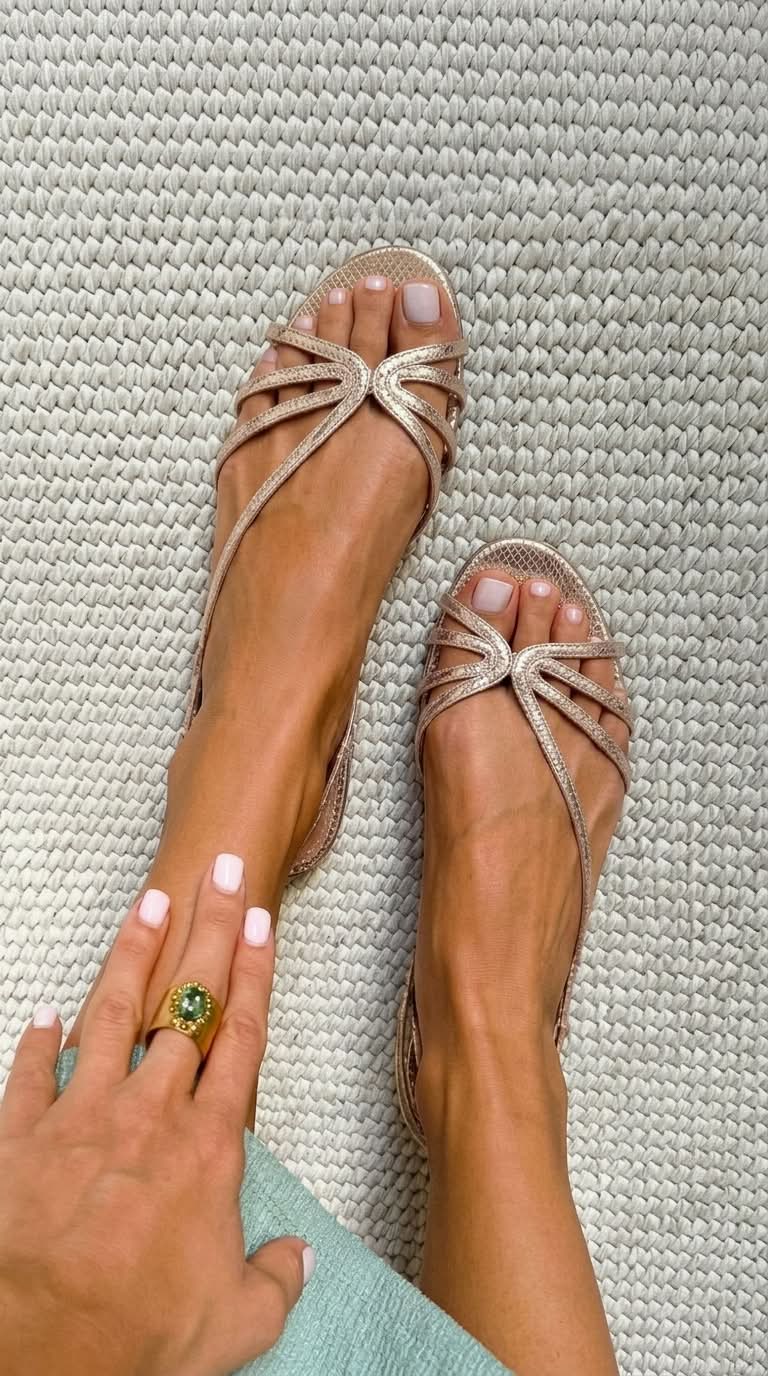 Camille gouden sandalen