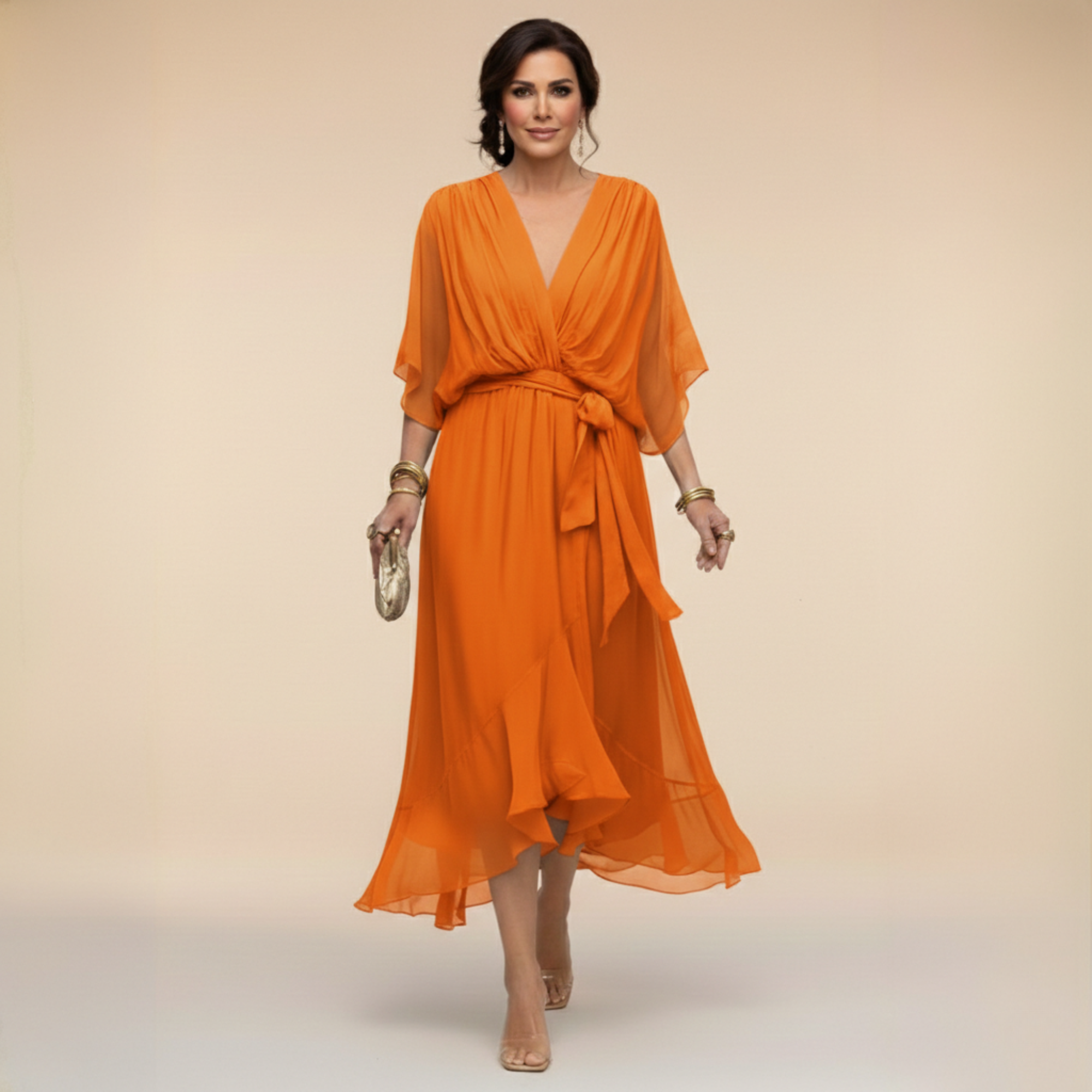 Monica | V-hals jurk