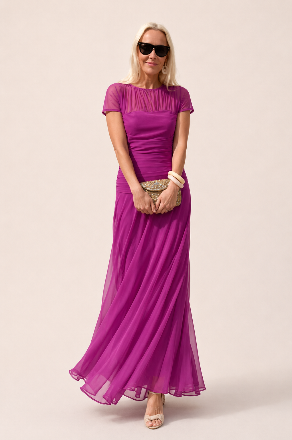 Lauren™ | Chiffon Jurk