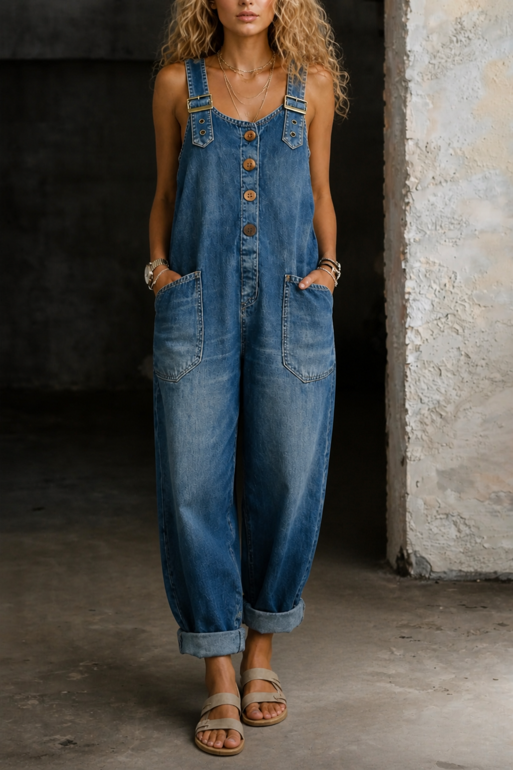 Moxelle | Denim jumpsuit