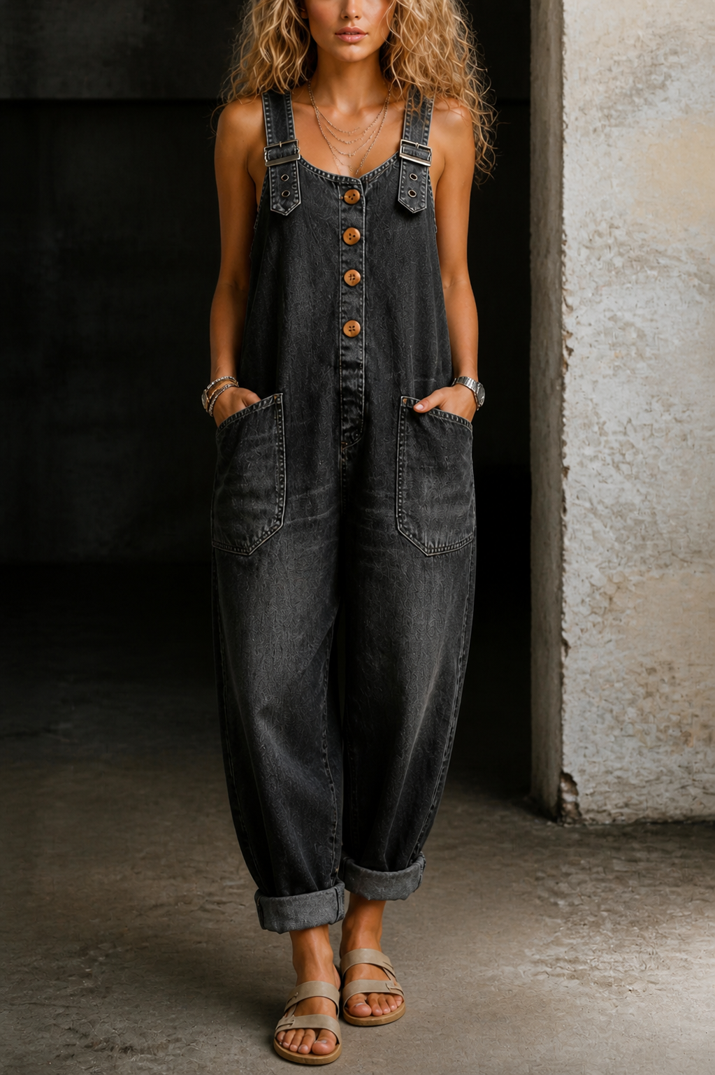 Moxelle | Denim jumpsuit