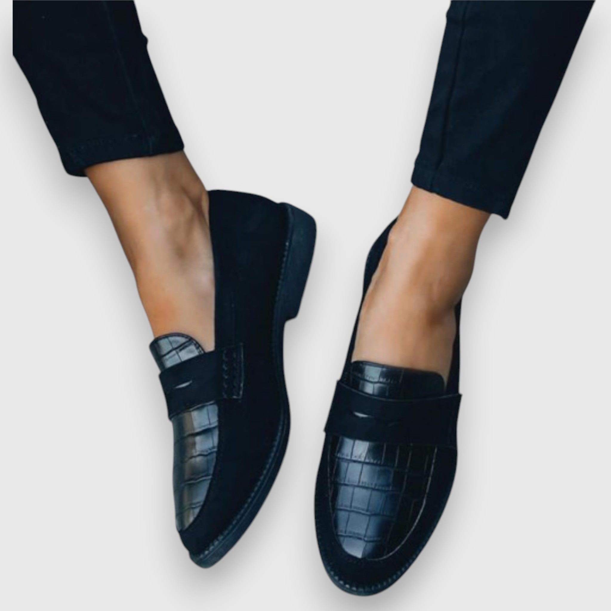 Mariluz loafers met gepolsterde binnenzool