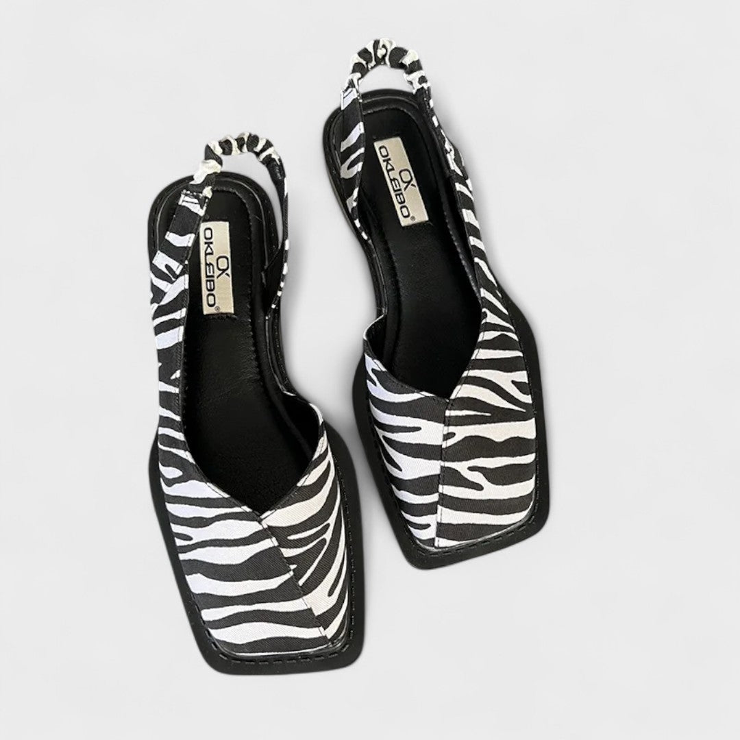 Sigrid slingback met lage blokhak
