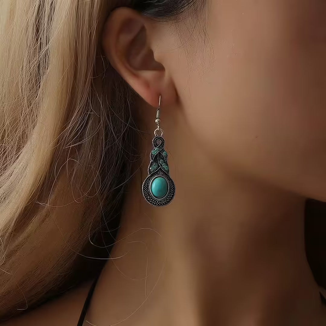 Priscilla vintage sieradenset met turkoois