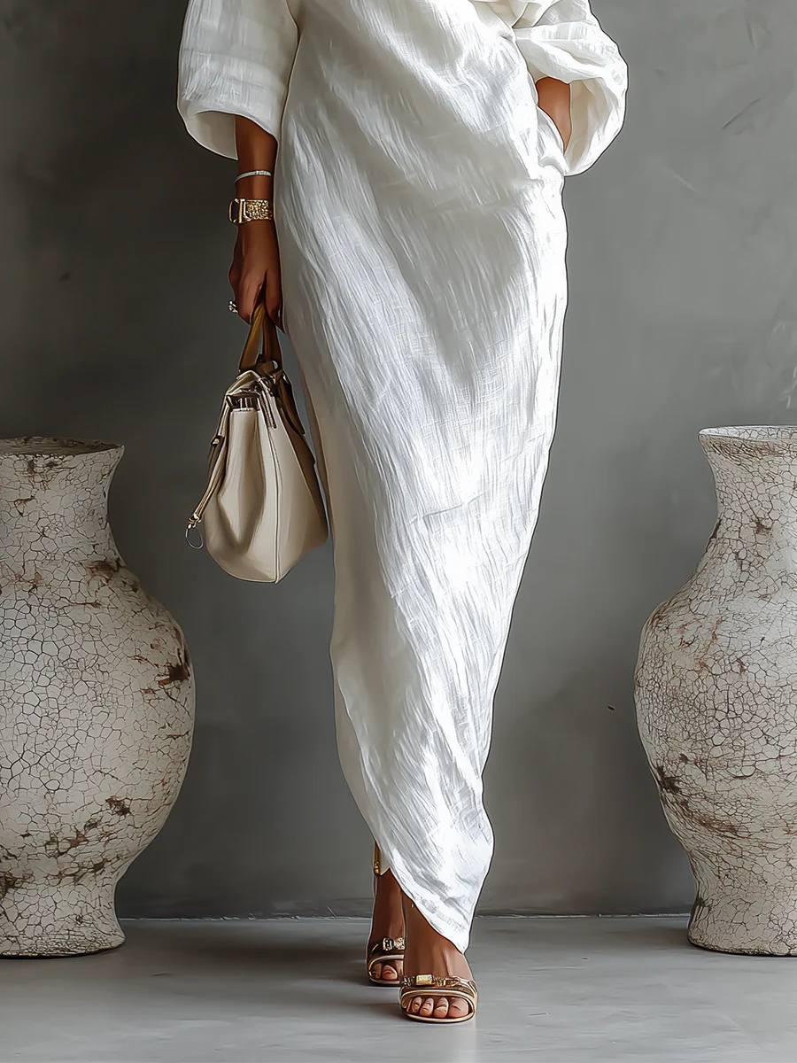 Beatrice | One-shoulder maxi-jurk met verfijnde charme