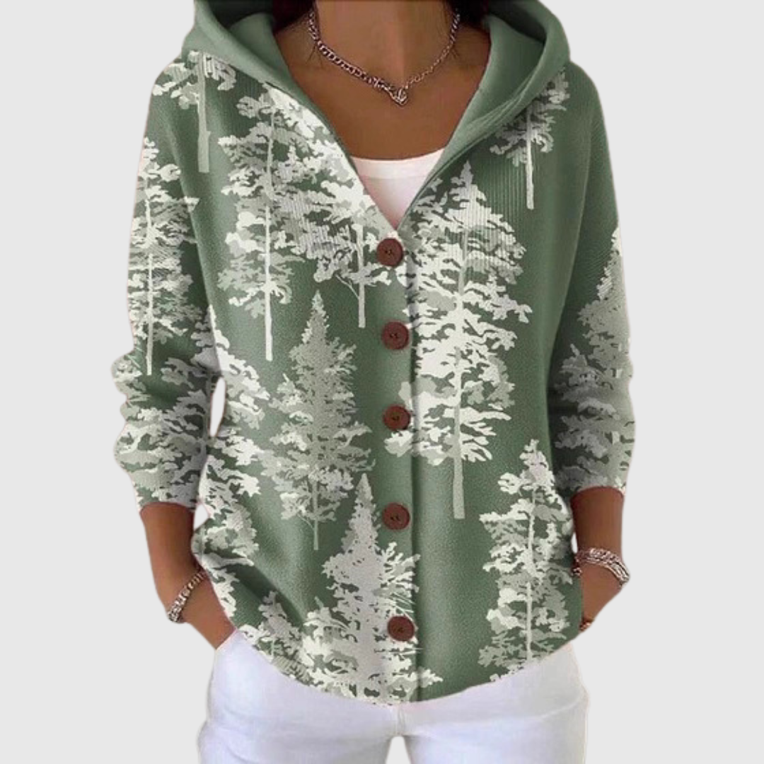 Blanca | Gebreid vest met capuchon
