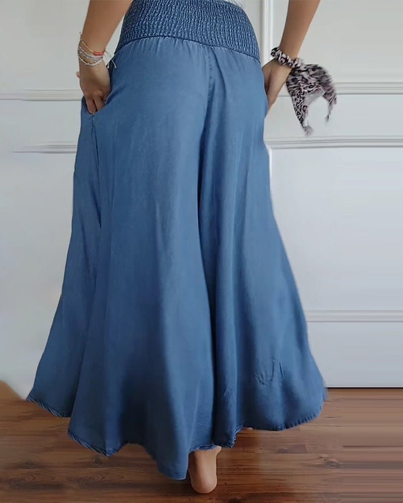 Mira broek met hoge elastische taille