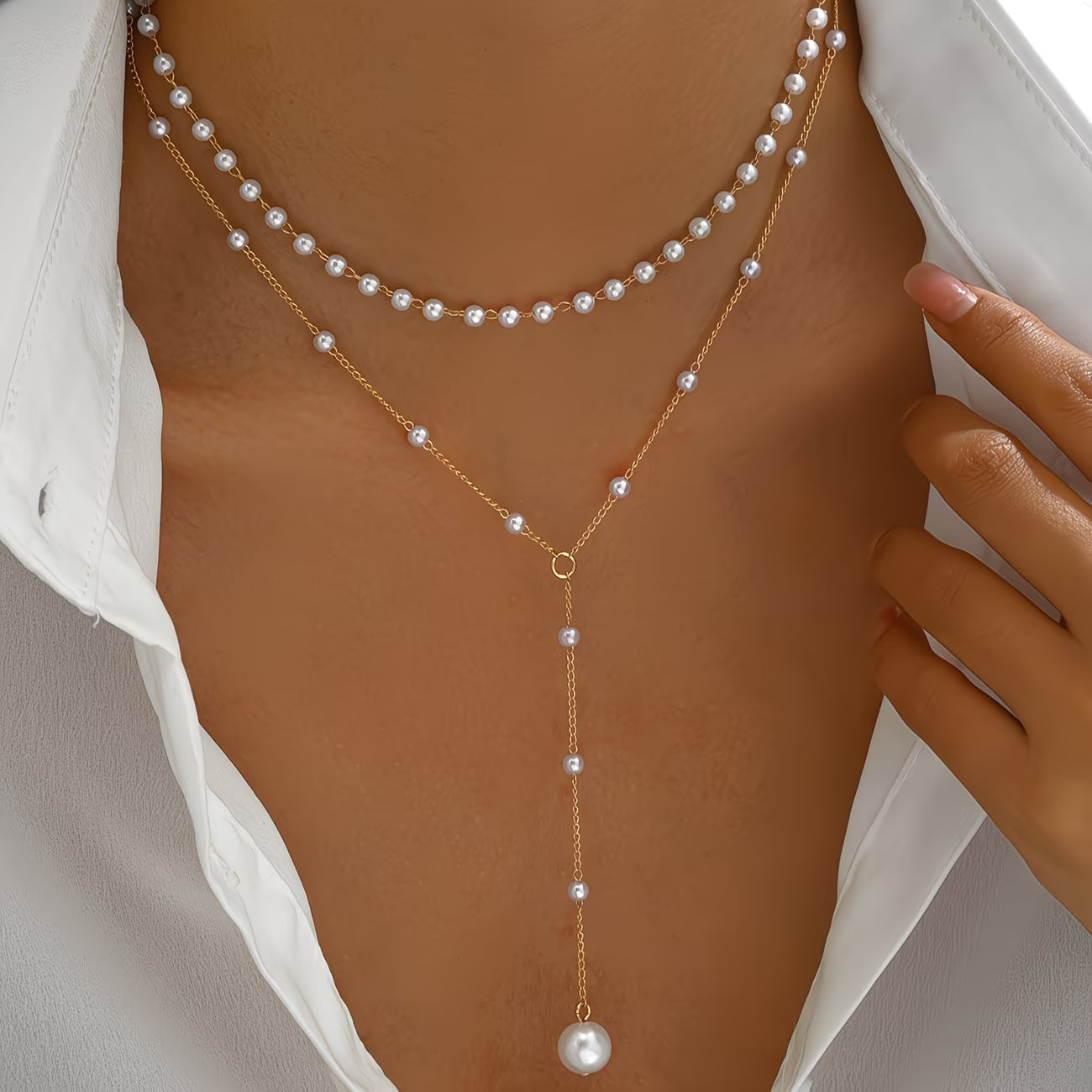 Ketting met oplopende parels