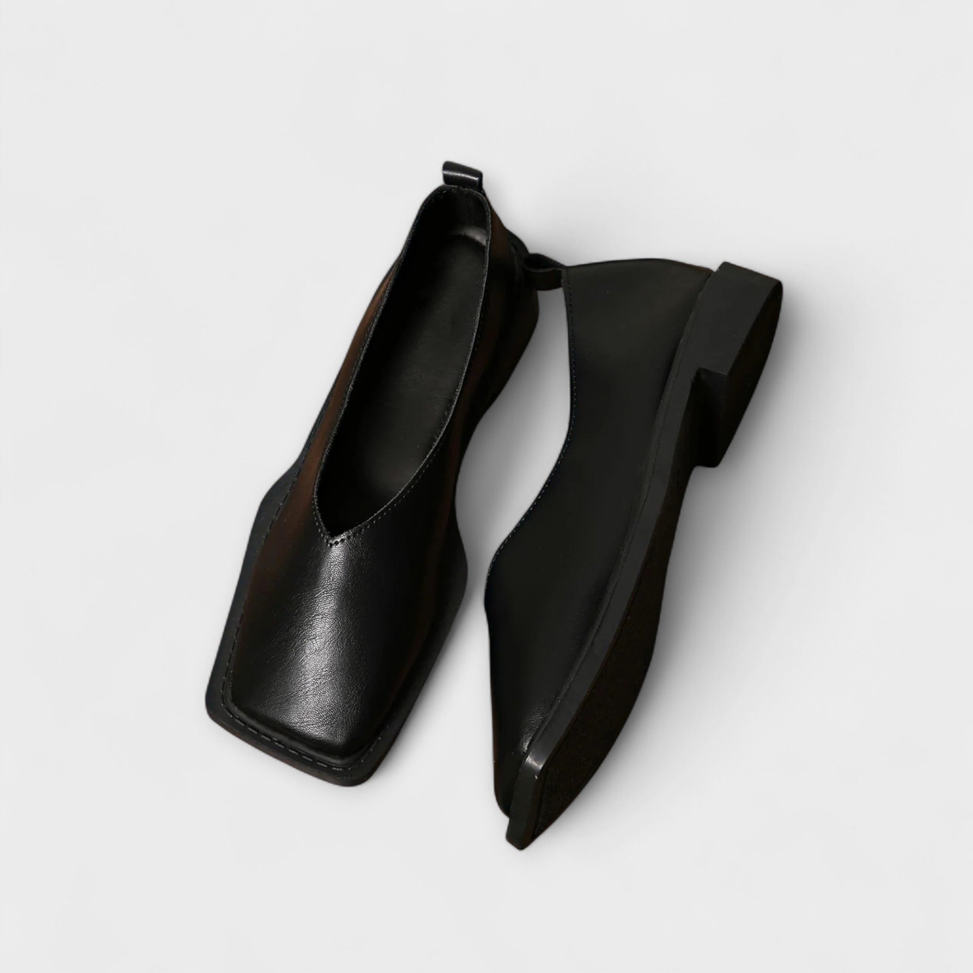 Dientje platte schoen met vierkante neus