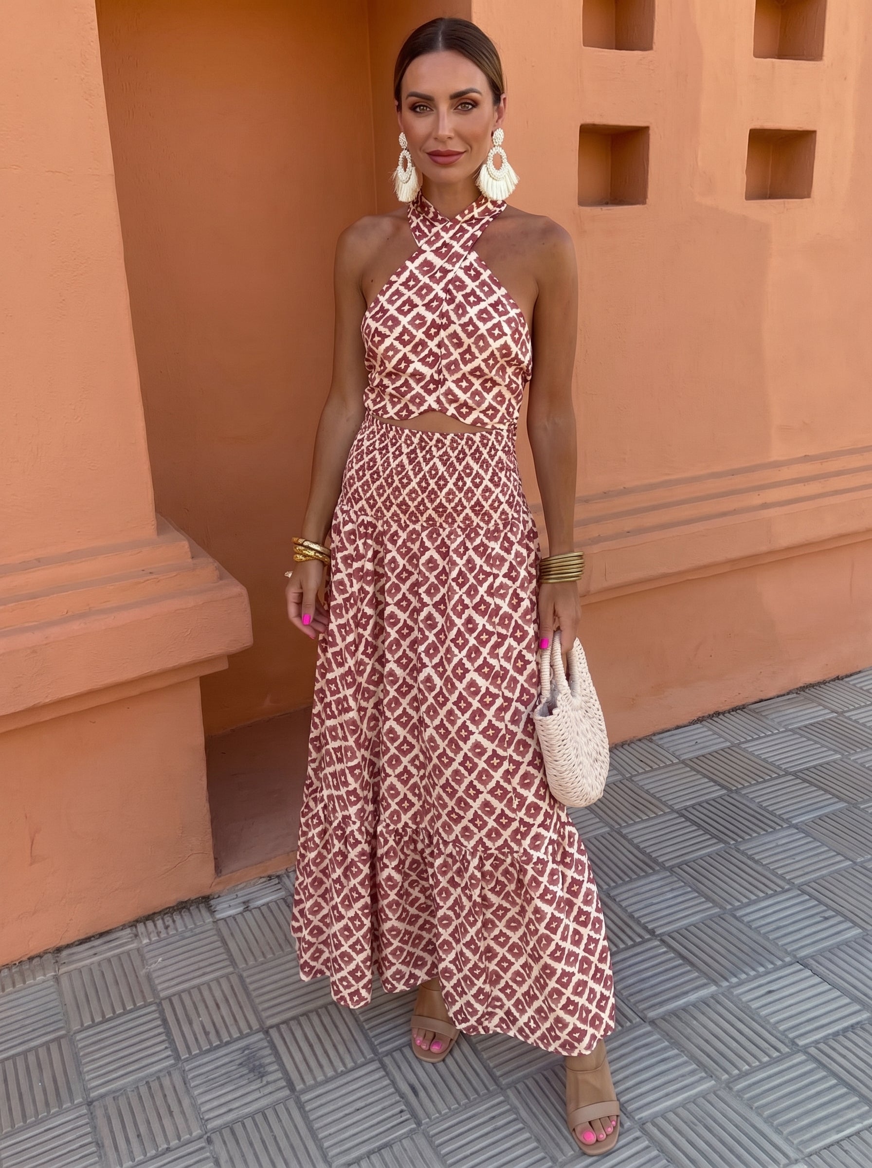 Elsa elegante set met off-shoulder top