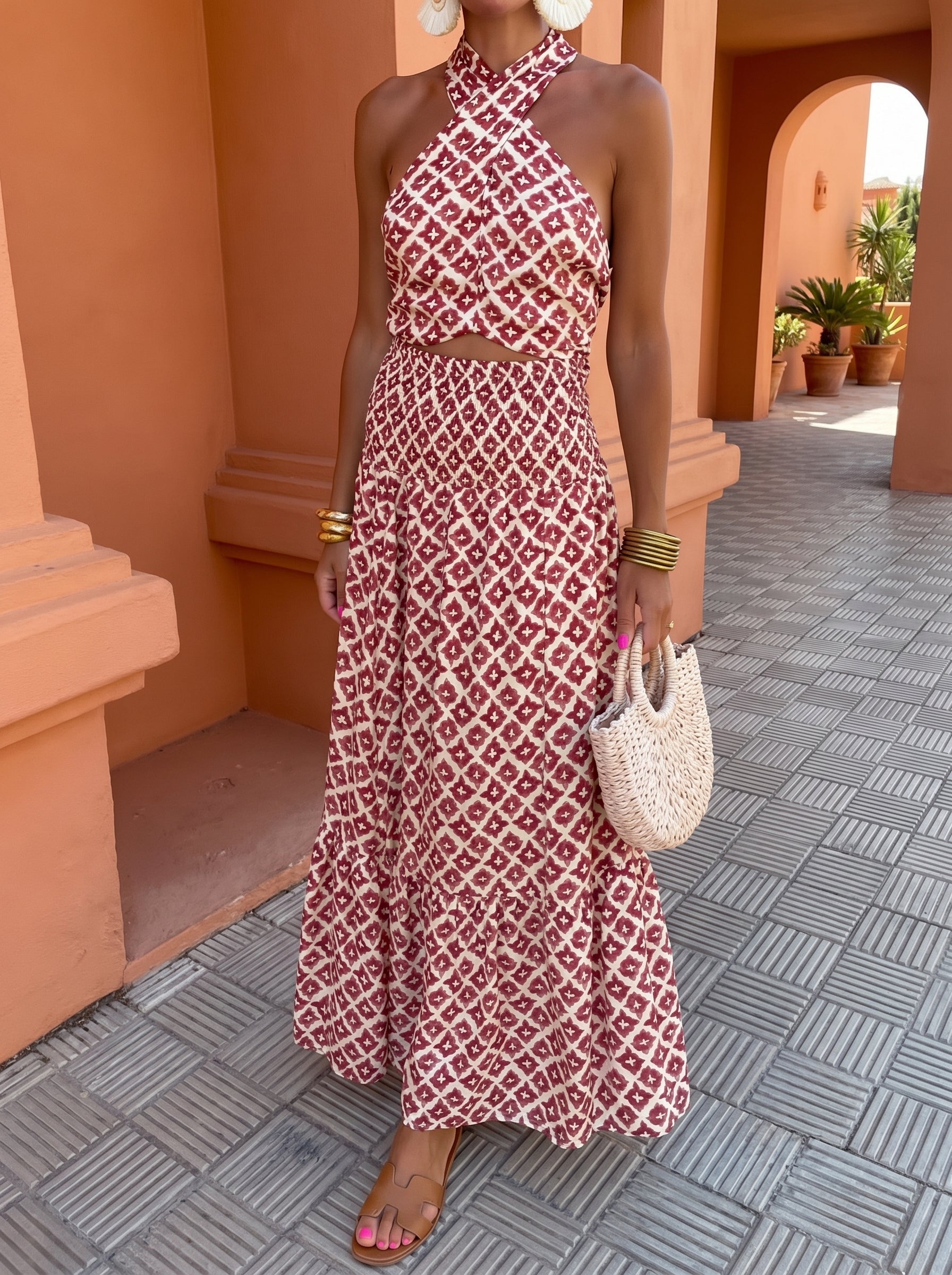 Elsa elegante set met off-shoulder top
