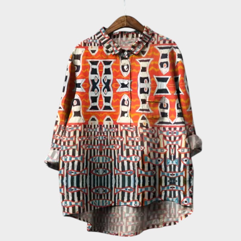 Everleigh | Losvallende zomertuniek met print