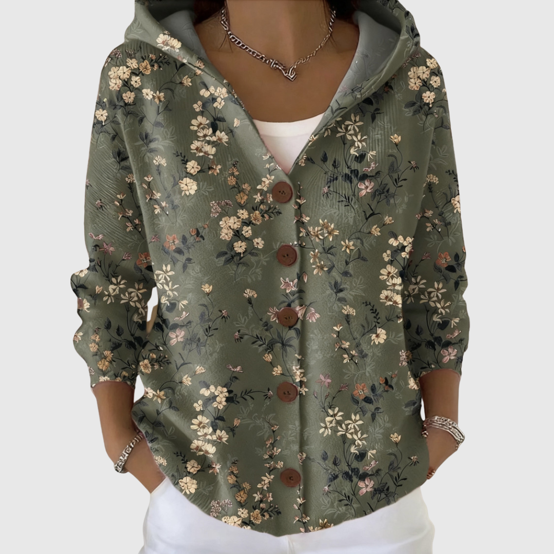 Gloria | Gebreid vest met capuchon