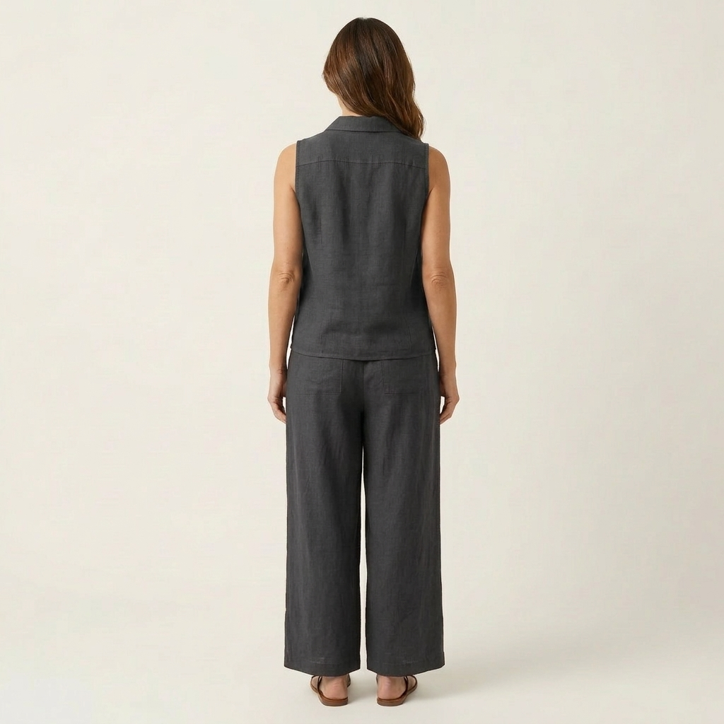 Elsbeth set met overslagtop en wijde broek
