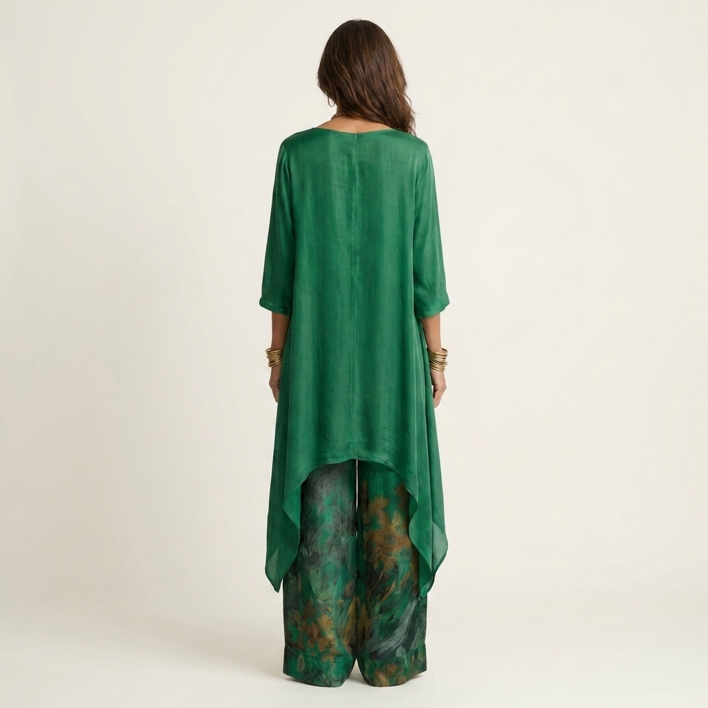 Berber tweedelige set met asymmetrische tuniek
