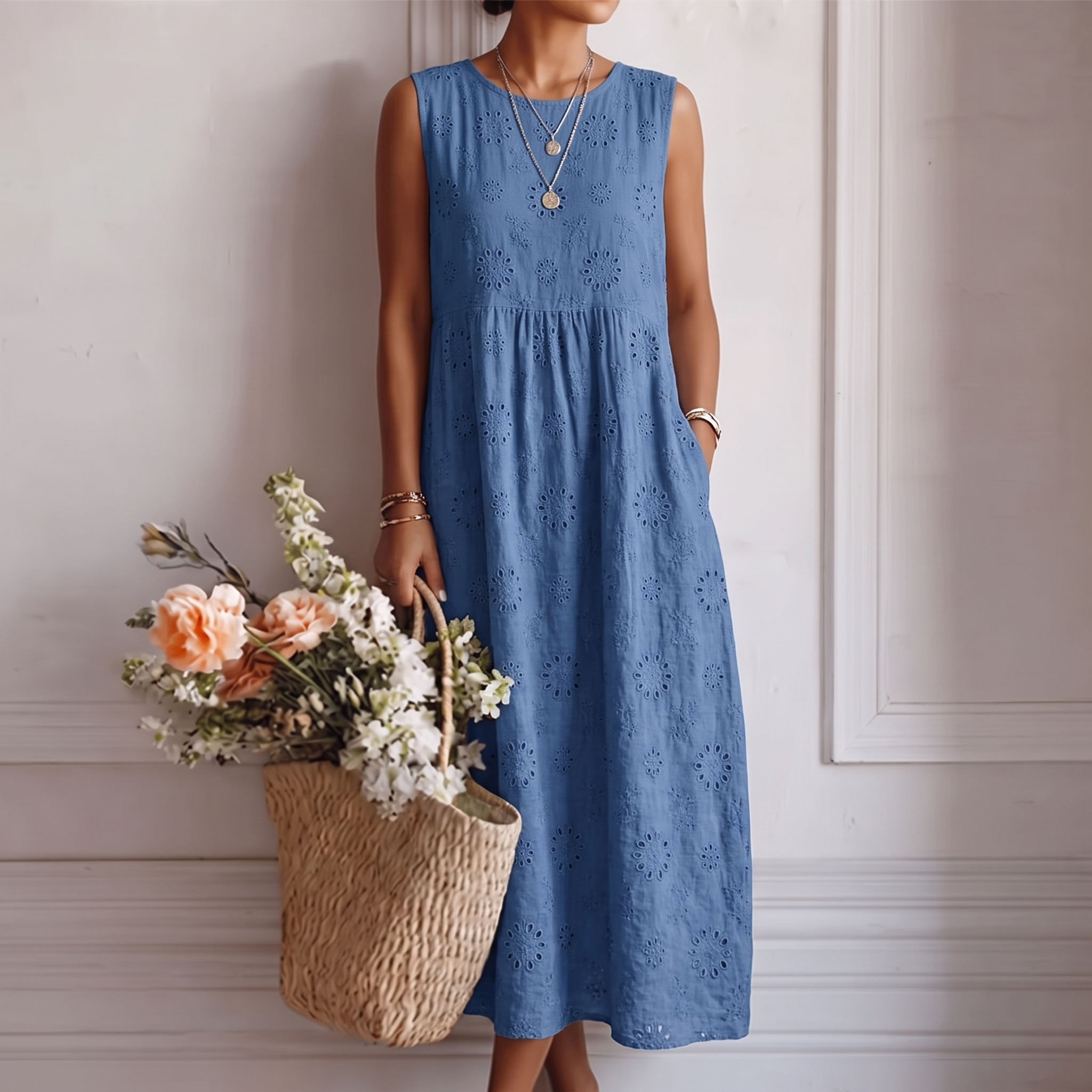 Alicia zomerse midi-jurk voor elke dag
