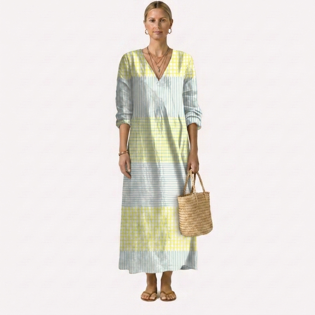 Olivia luchtige jurk met natuurlijke elegantie