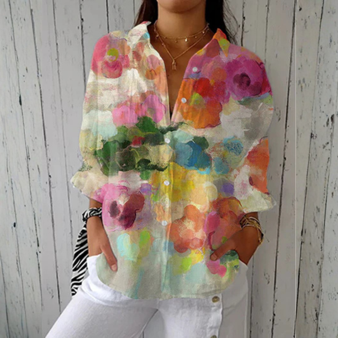 Lily | Blouse met aquareldromen