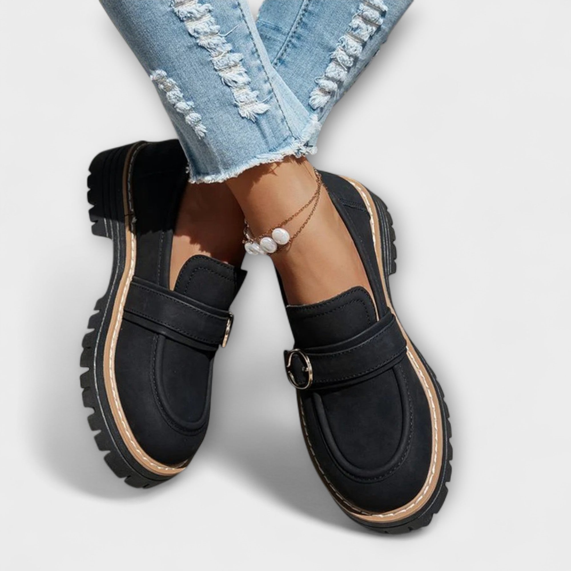 Lora | Casual loafers met ronde neus