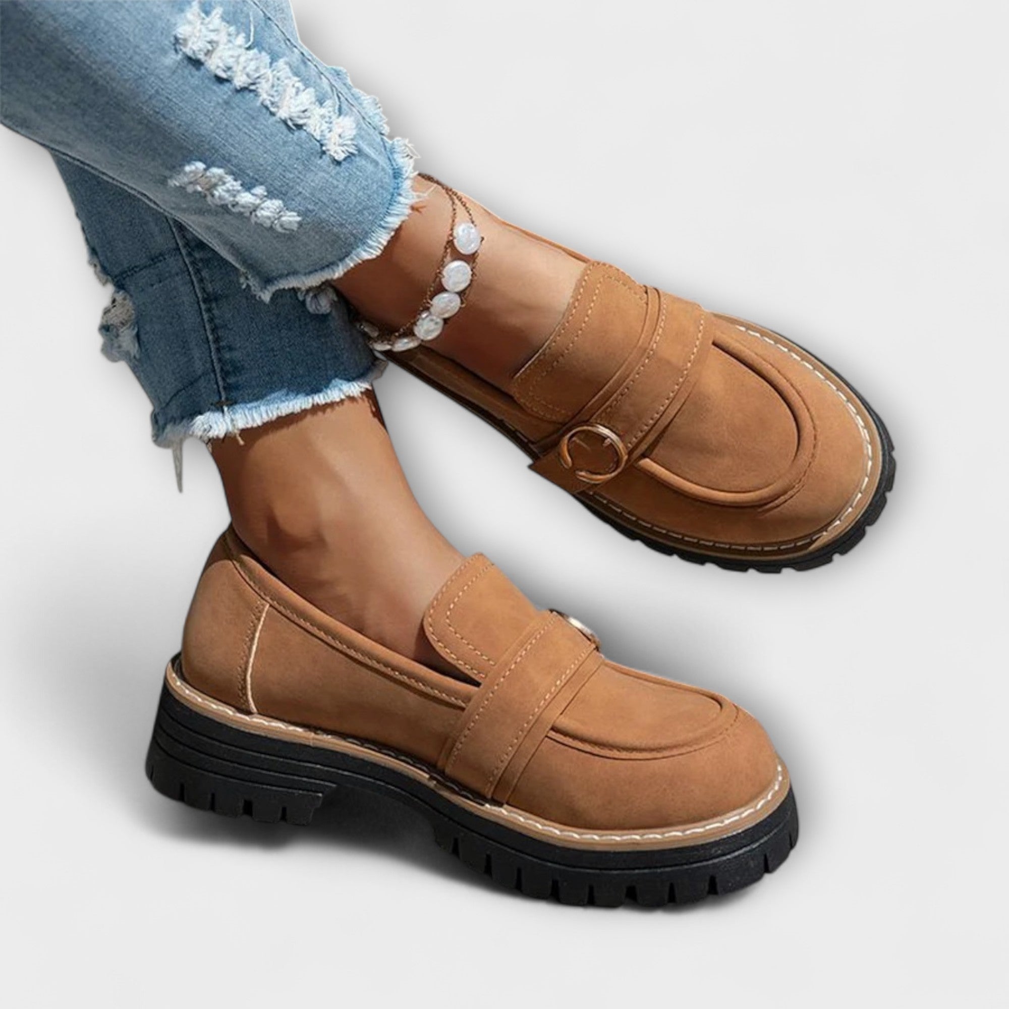 Lora | Casual loafers met ronde neus