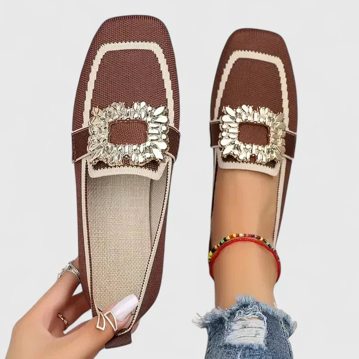 Maylora comfortabele loafers in bordeaux