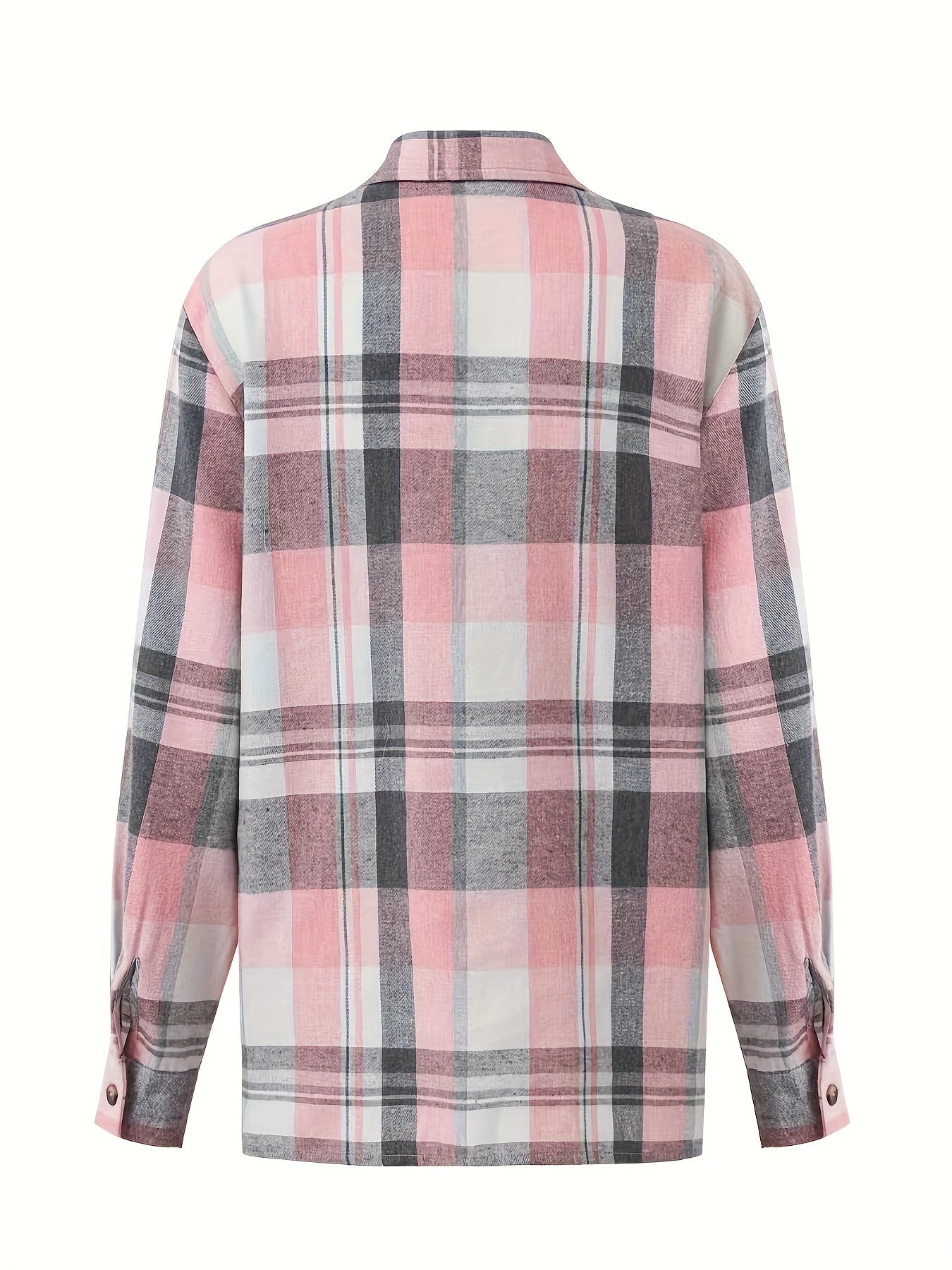 Roosmarijn geruite blouse met lange mouwen