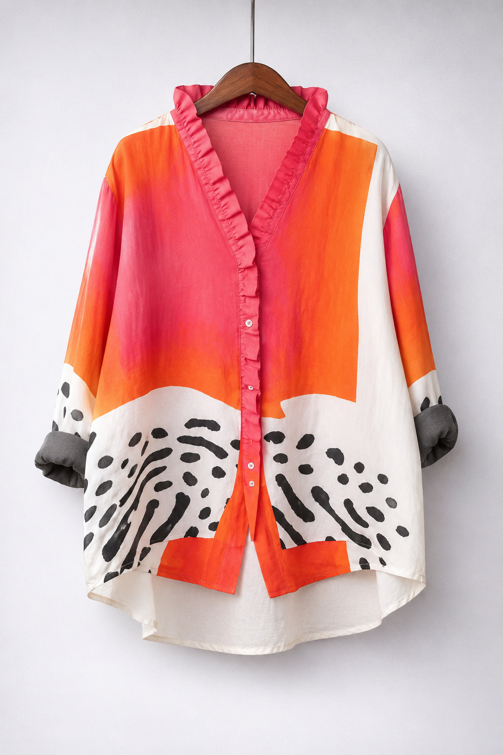 Ruby | Losvallende blouse met print