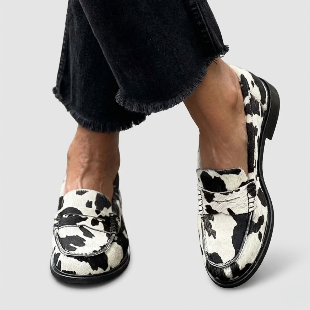 Veerle | Loafers met zebraprint