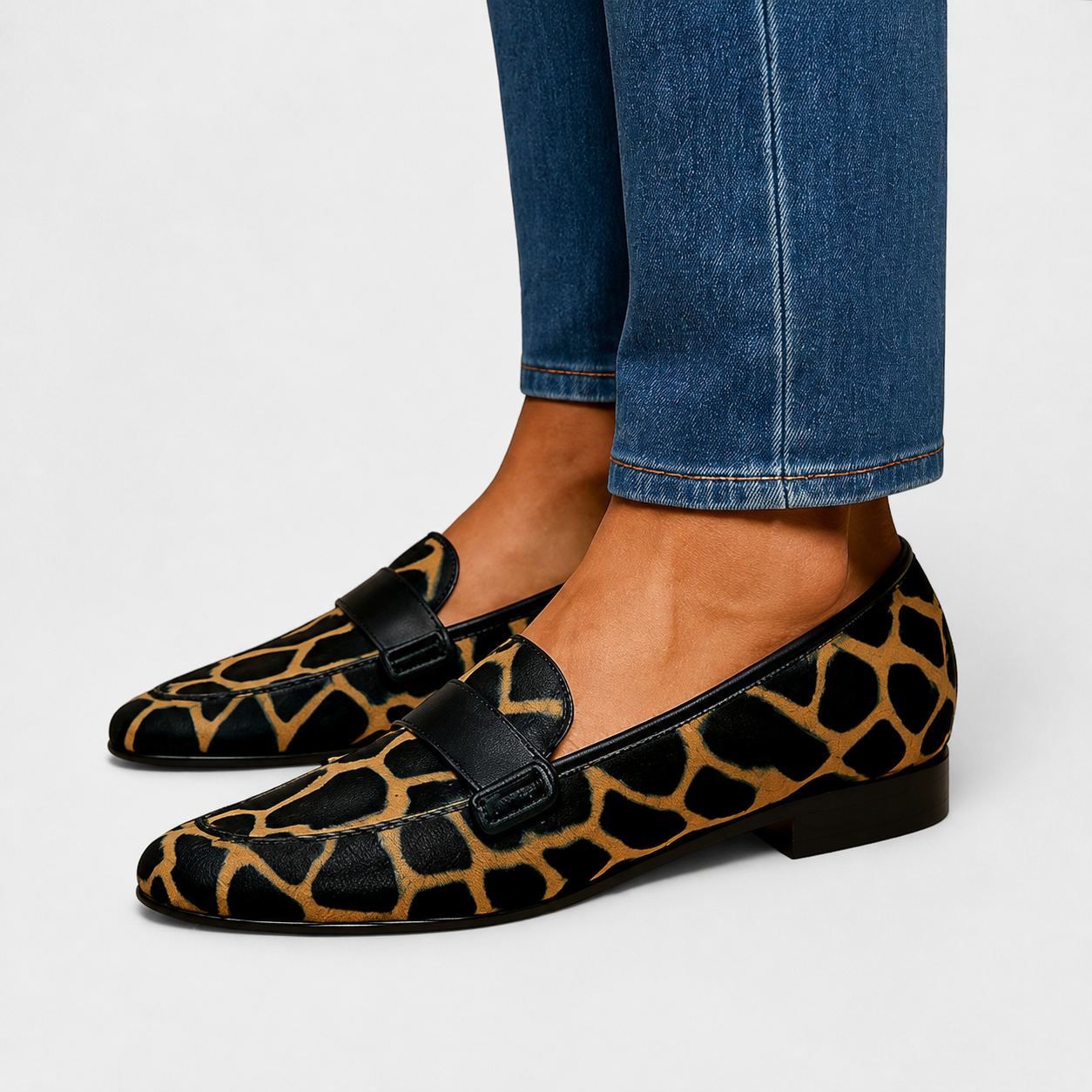 Wale | Loafers met luipaardmotief