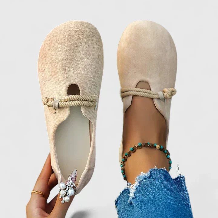 Ysavriann elegante loafers in beige